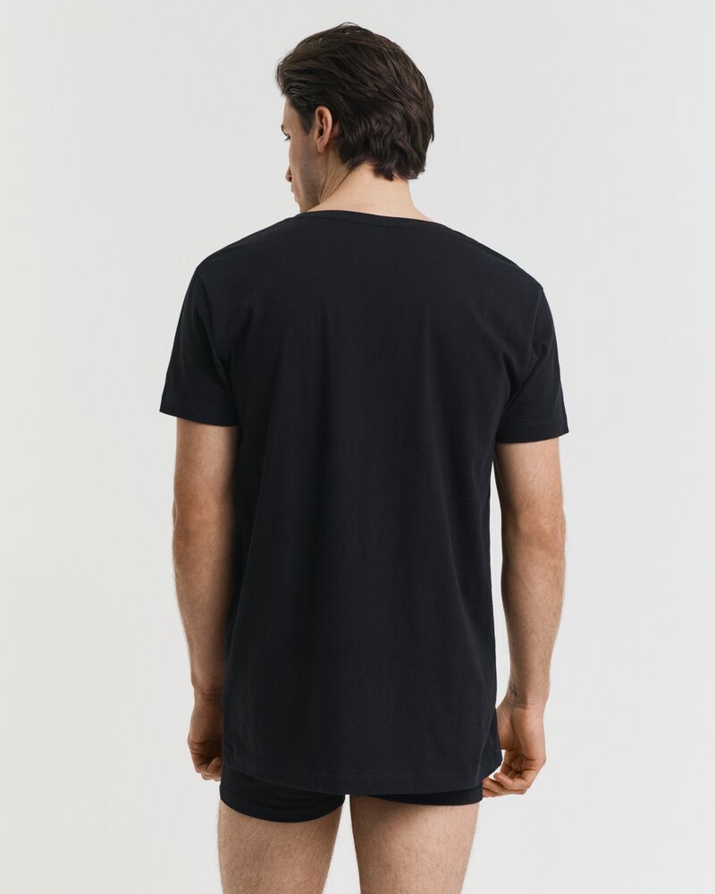 2-Pack Crew Neck T-Shirts BLACK / WHITE / S