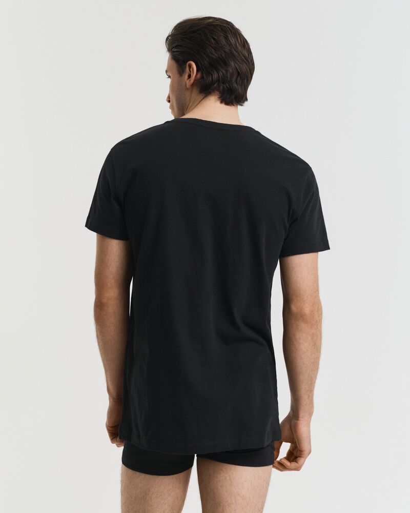 V-NECK T-SHIRT 2-PACK BLACK / WHITE / S