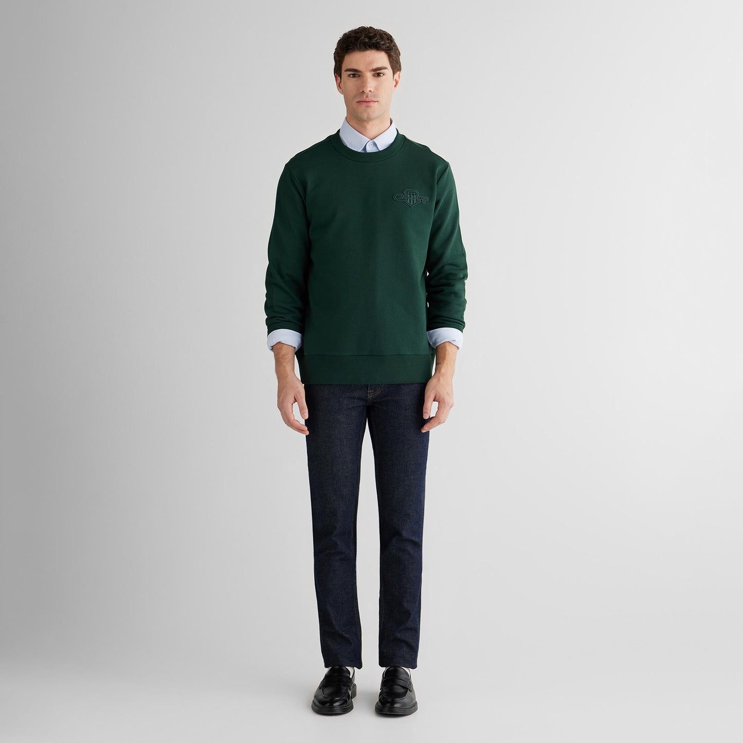 Regular Tonal Shield C-Neck Sweat