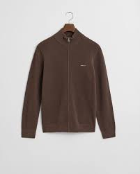 Gant Cotton Piqué Zip Cardigan