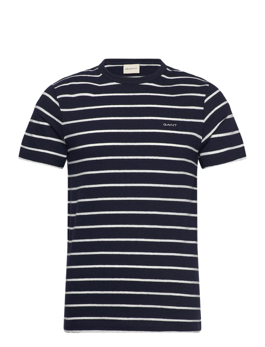 Striped Cotton Linen T-Shirt