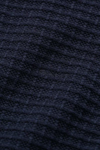 Cotton Texture Half Zip
