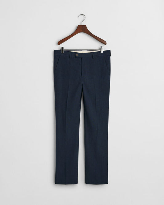 Slim Fit Cotton Linen Suit Pants