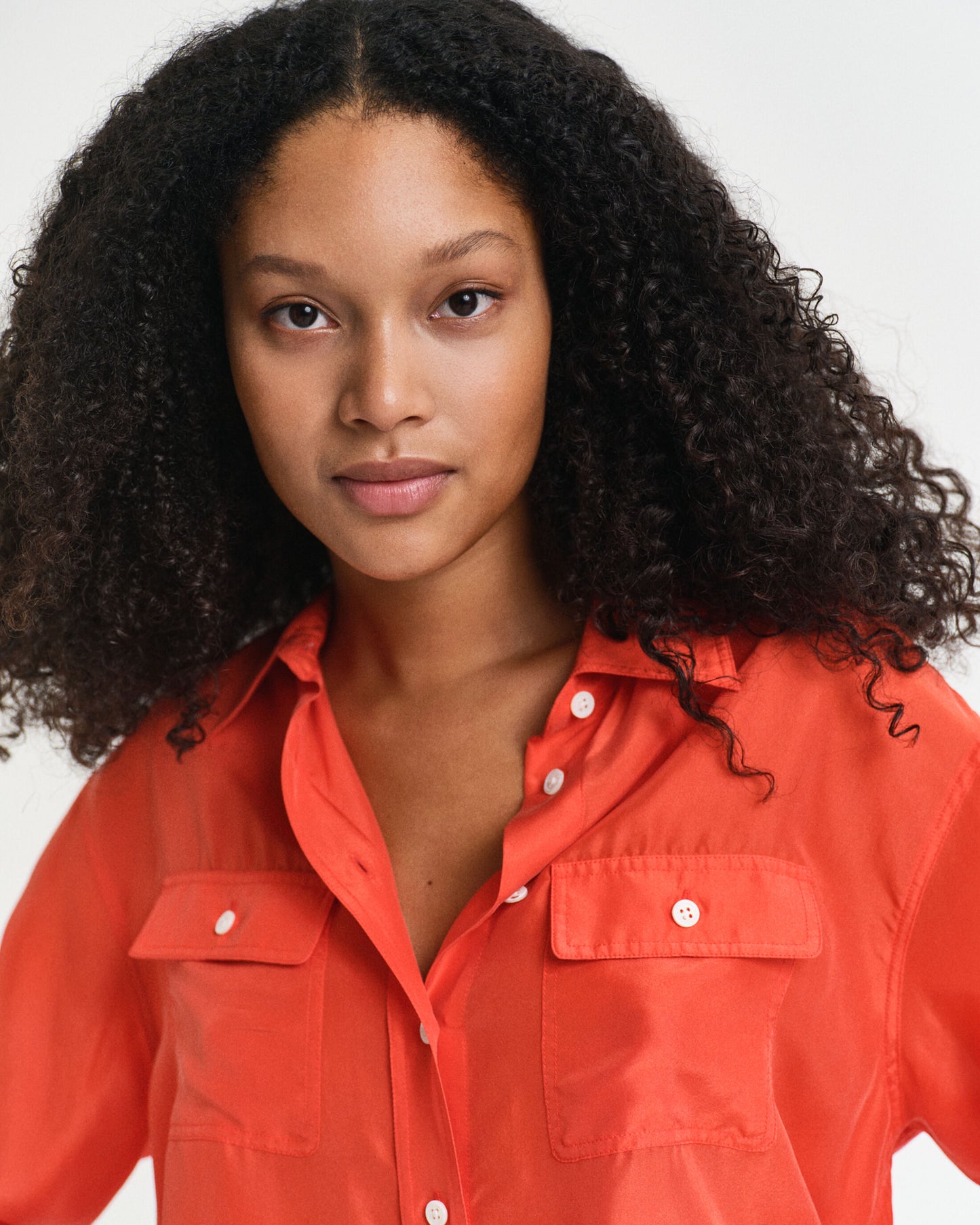 Relaxed Fit Habotai Silk Shirt