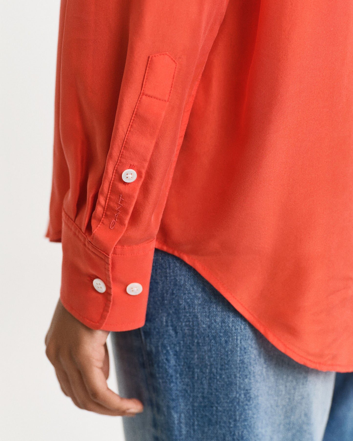 Relaxed Fit Habotai Silk Shirt