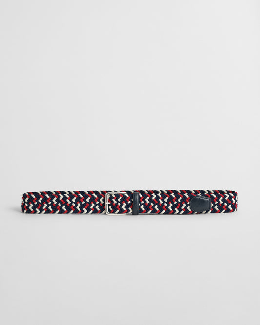 Multicolored Braided Elastic Belt