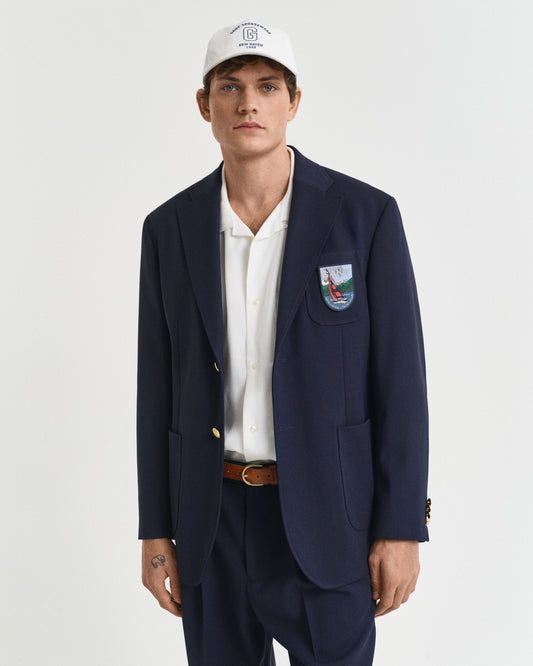 Relaxed Fit Badge Club Blazer