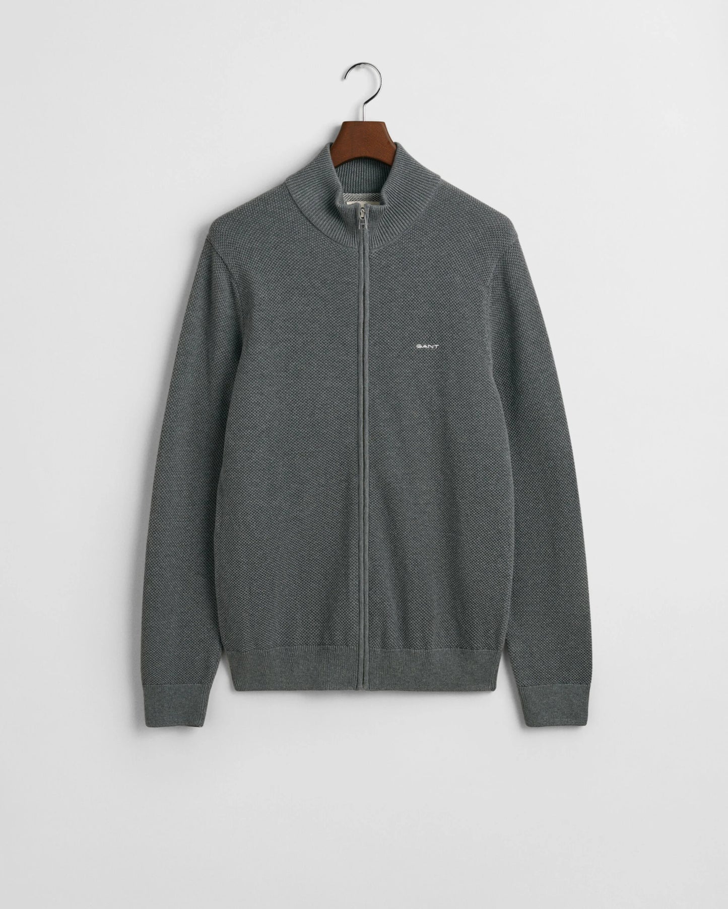 Gant Cotton Piqué Zip Cardigan