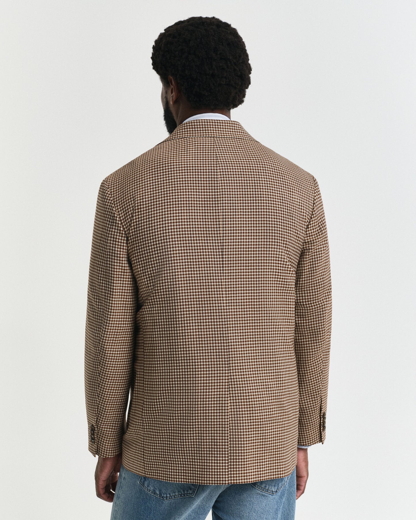 GANT Relaxed Fit Gingham Check Blazer