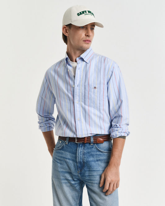 REGULAR CLASSIC OXFORD MULTI STR SHIRT