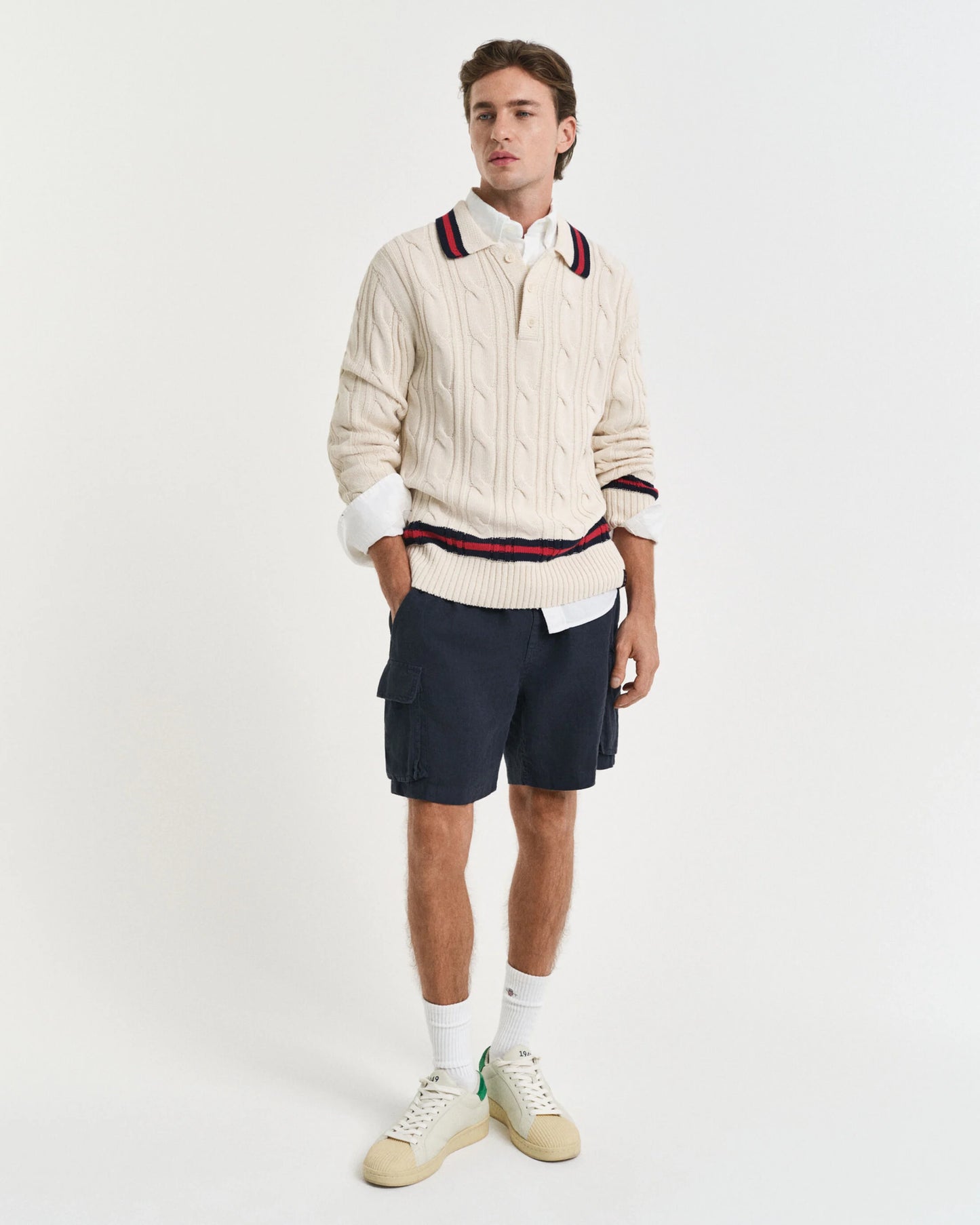 Gant Cable Knit Polo
