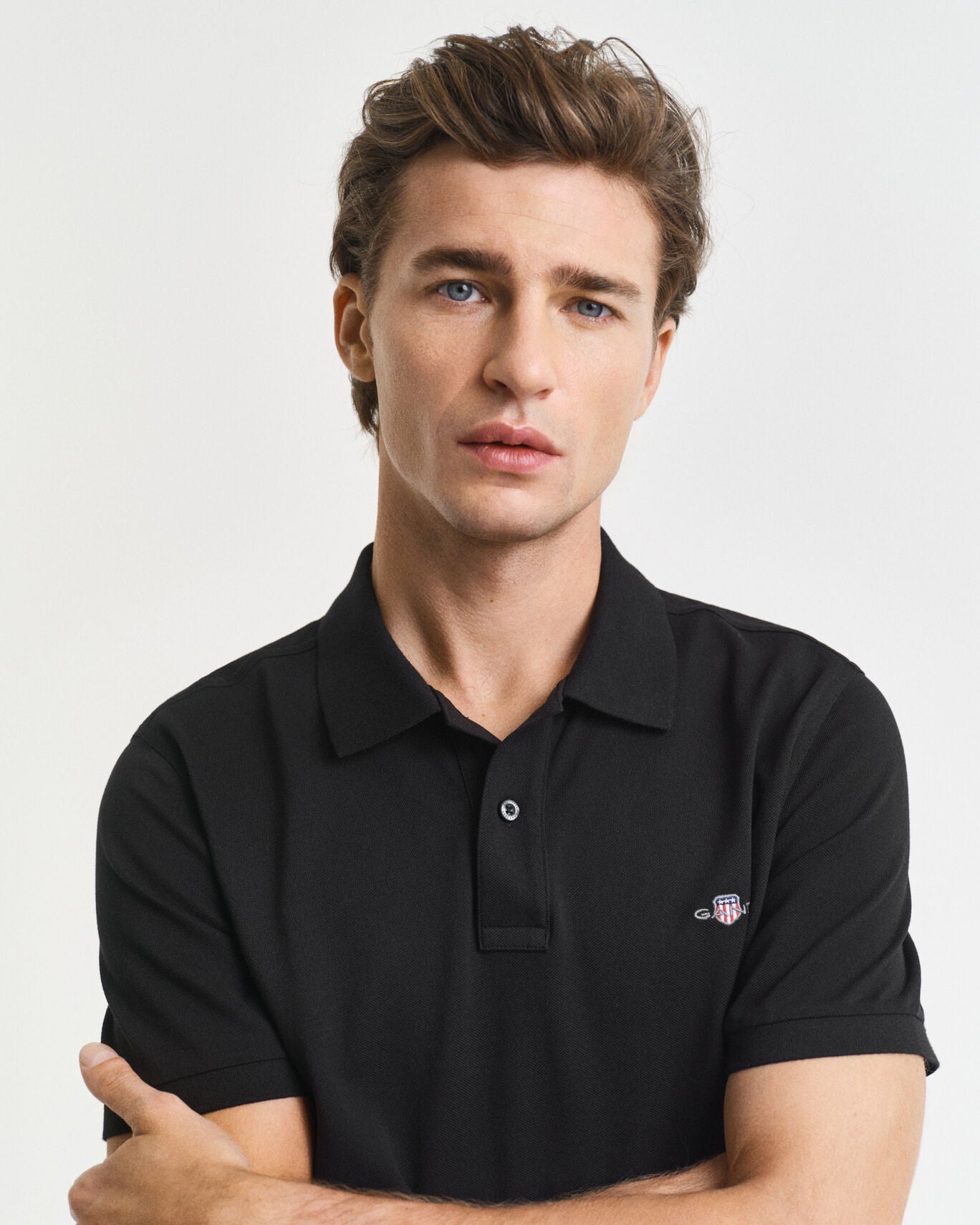 Regular Shield Short Sleeve Pique Polo