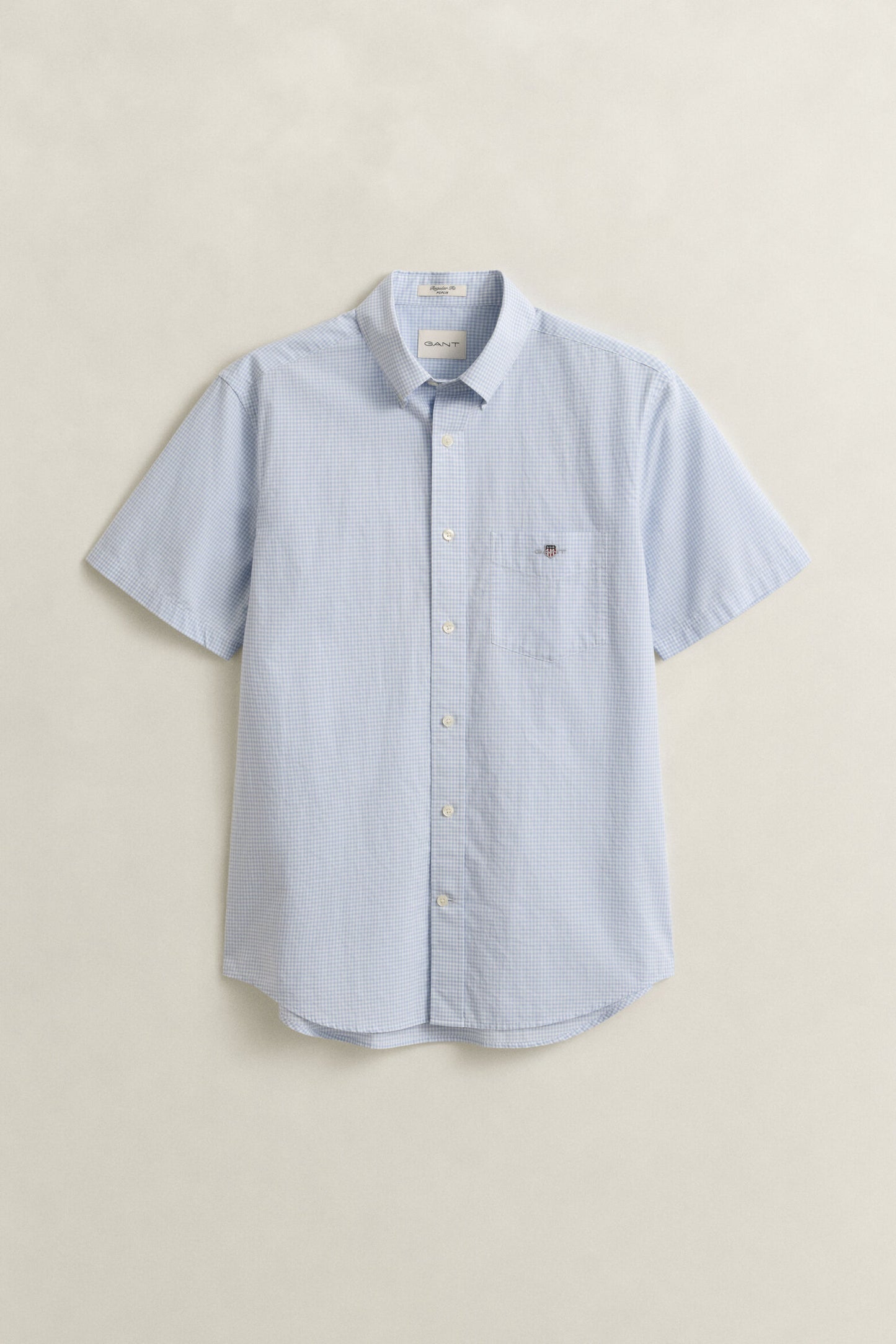 Regular Classic Poplin Gingh SS Shirt