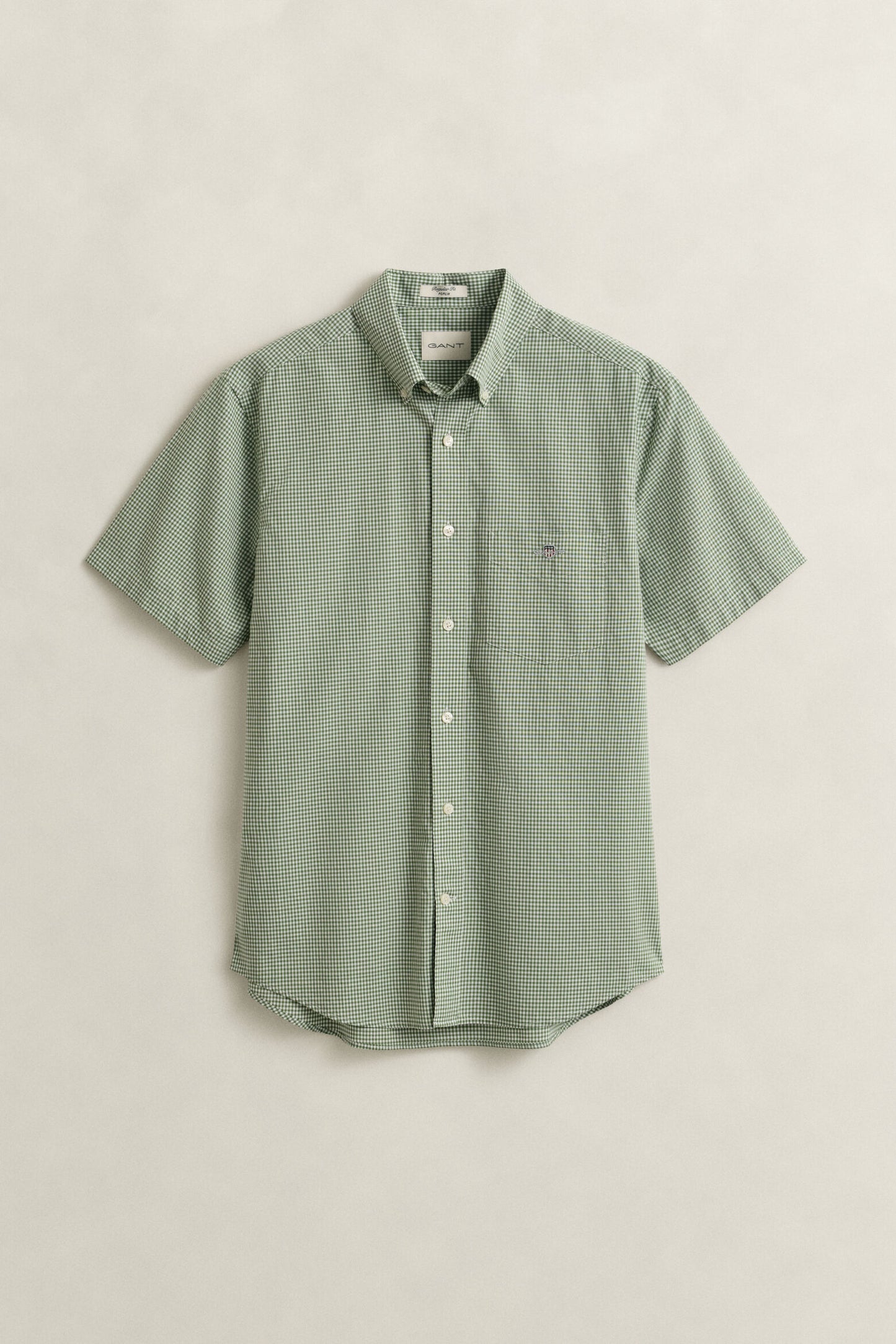 Regular Classic Poplin Gingh SS Shirt