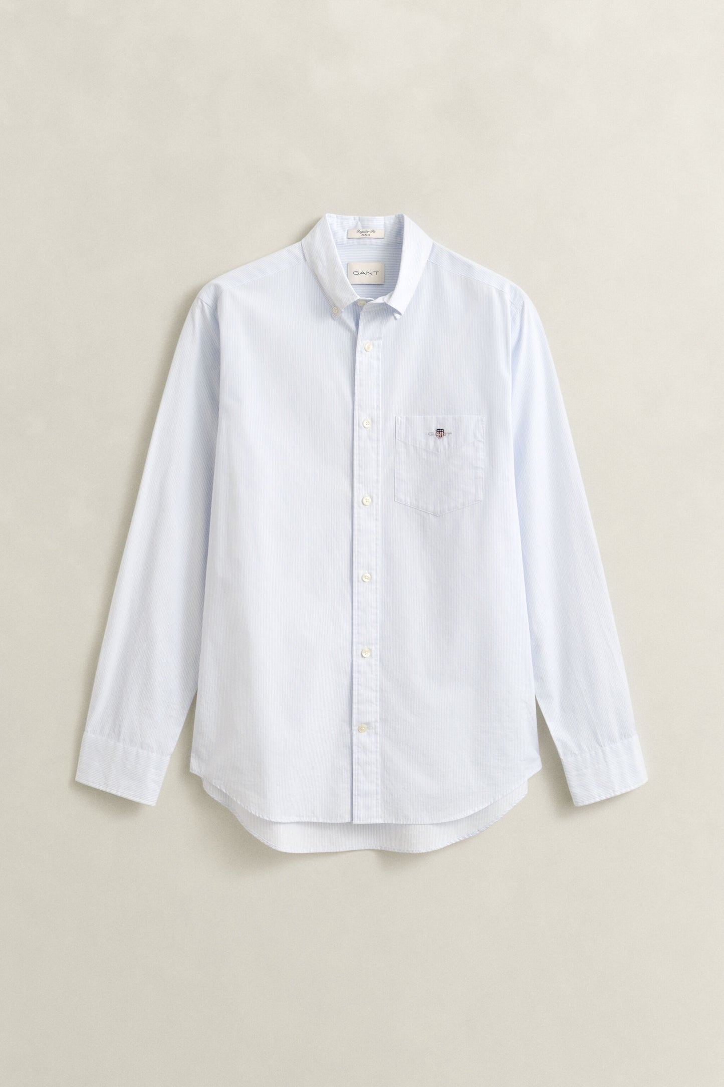 Regular Fit  Classic Banker Stripe Poplin Shirt