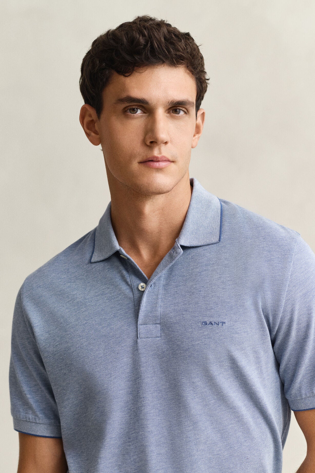 2 Tone  Short Sleeve Polo