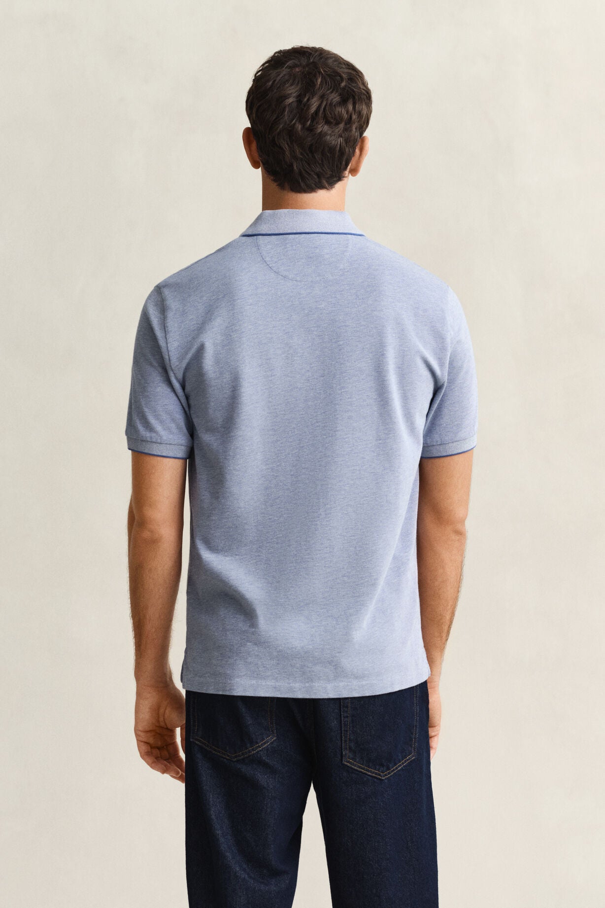 2 Tone  Short Sleeve Polo
