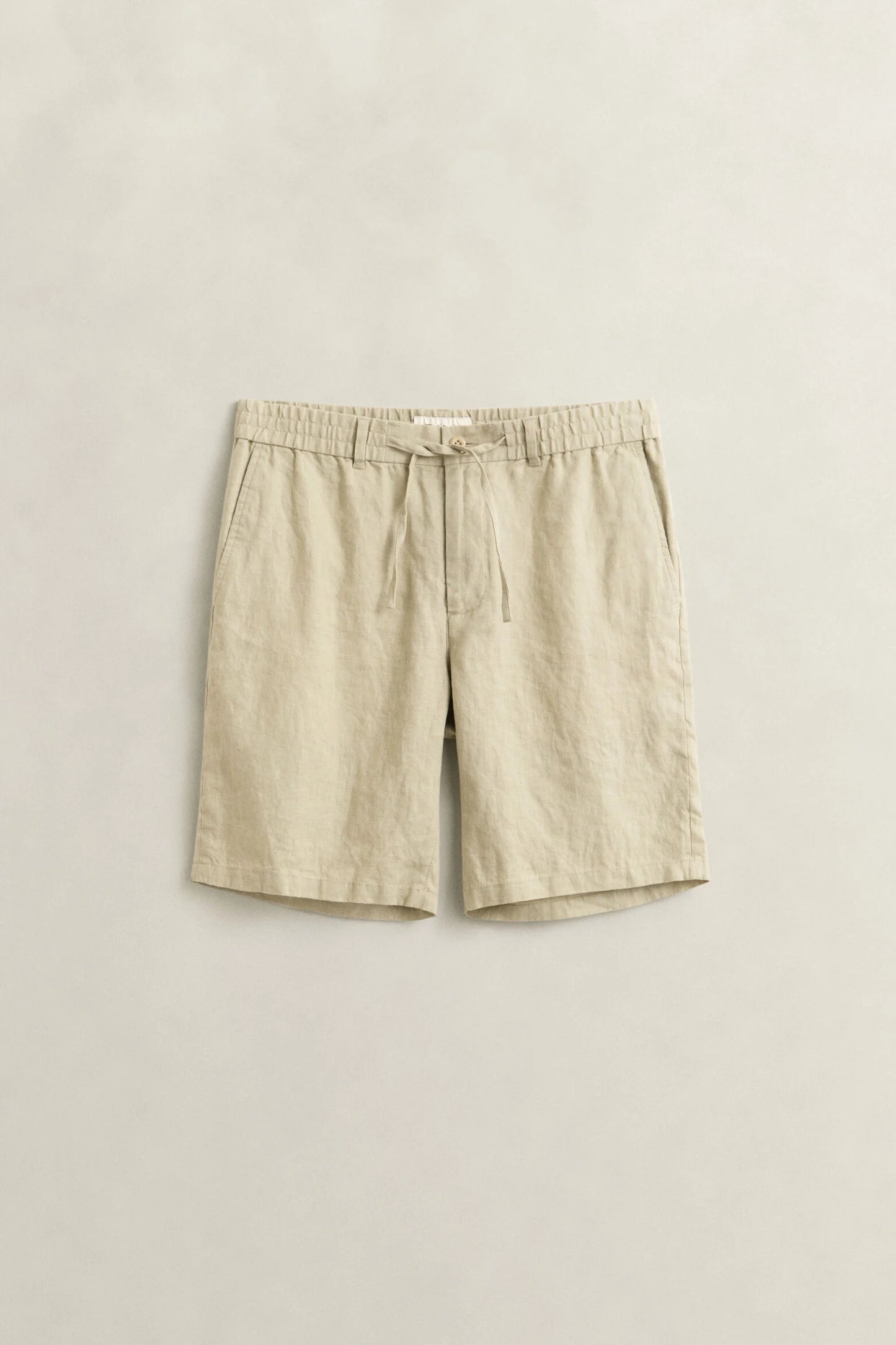 Regular Linen Drawstring Shorts