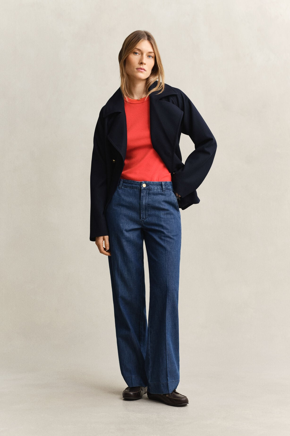Relaxed Cotton Linen Jeans
