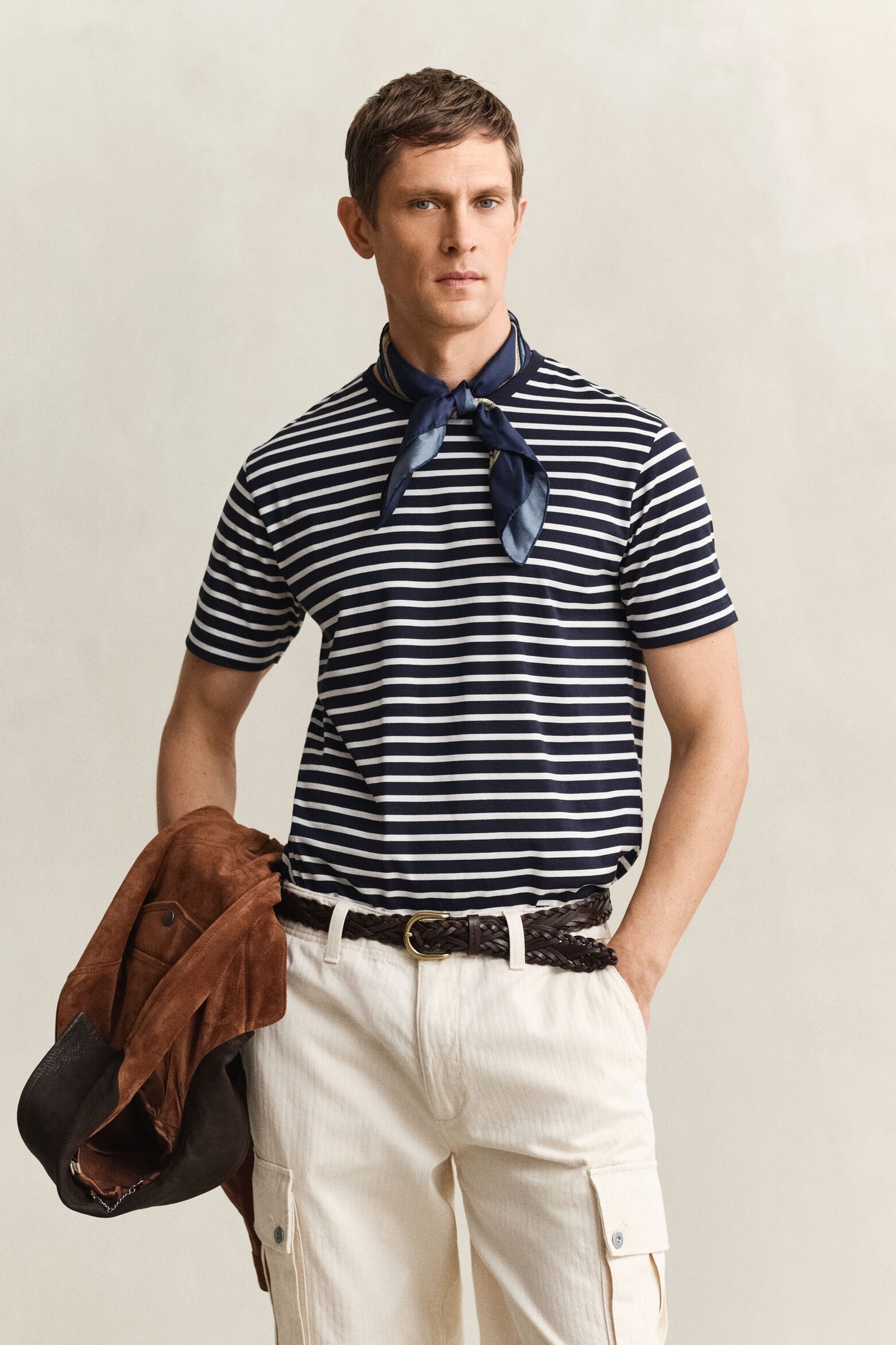 Pima Cotton Striped T-Shirt