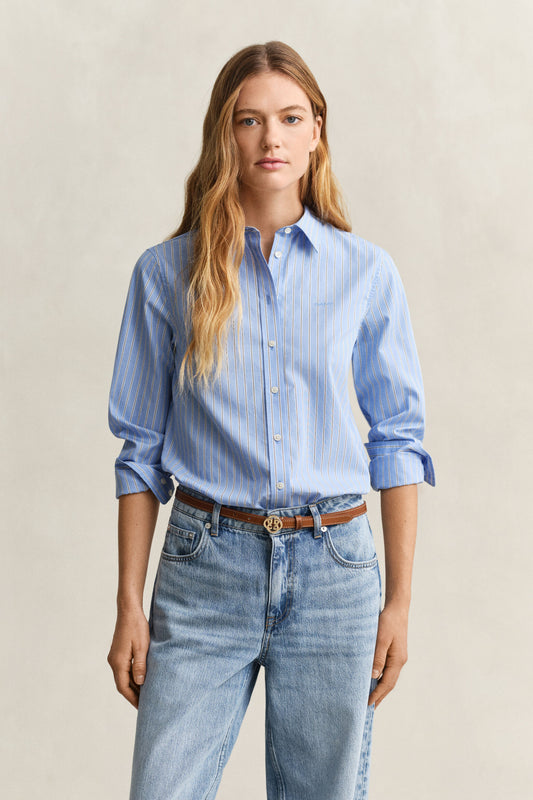Regular Poplin Stripe Shirt