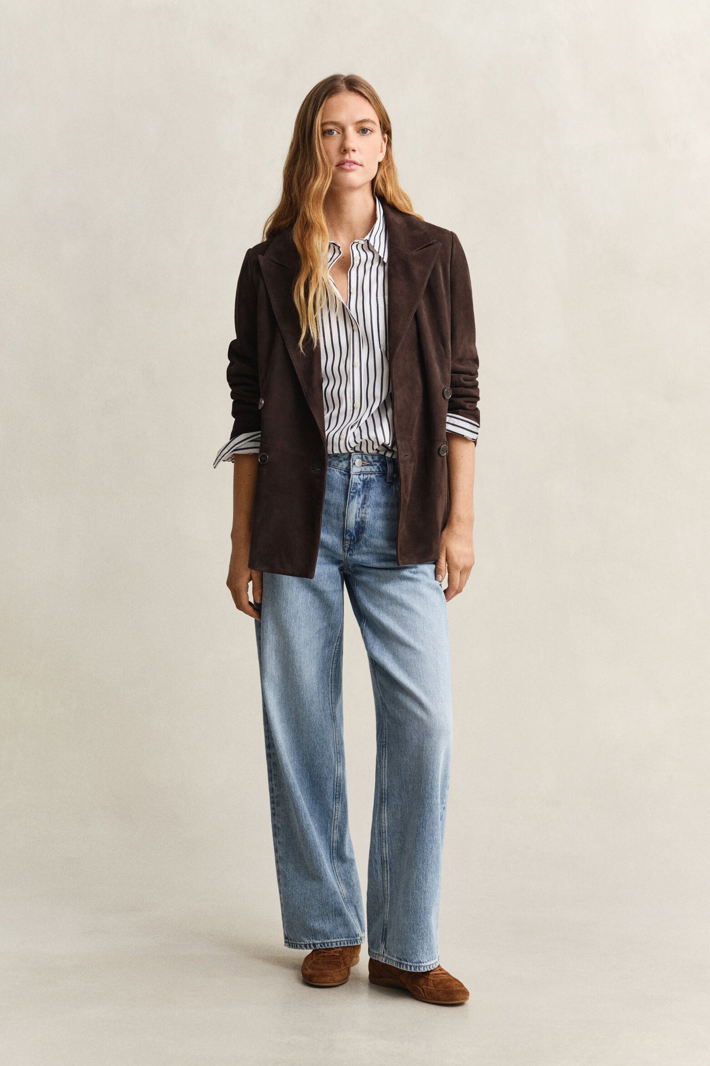 Relaxed Fit Striped Poplin Shirt