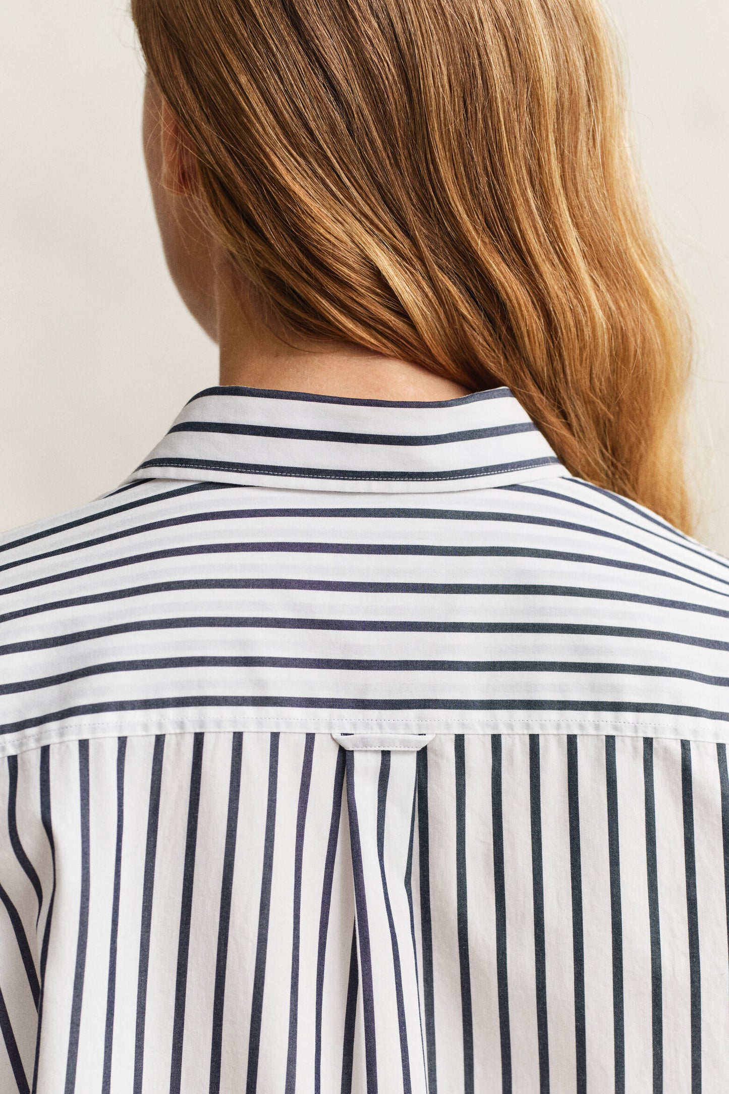 Relaxed Fit Striped Poplin Shirt