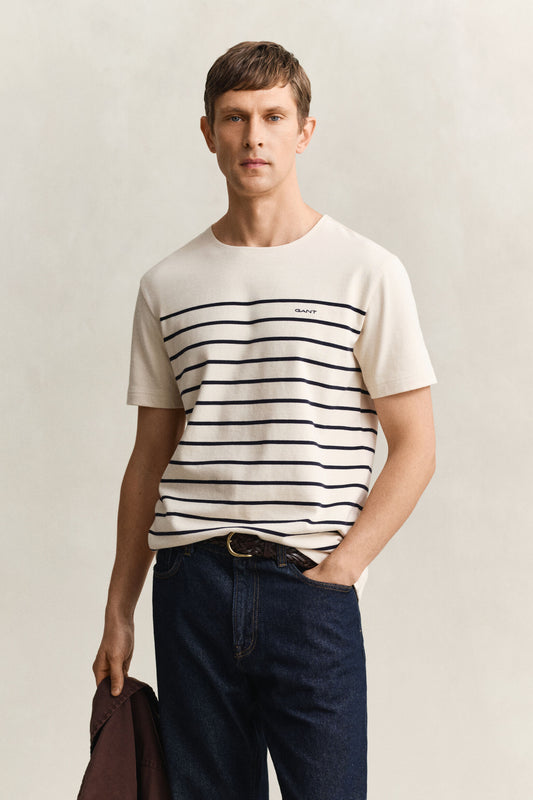Placed Stripe Short Sleeve Tshirt