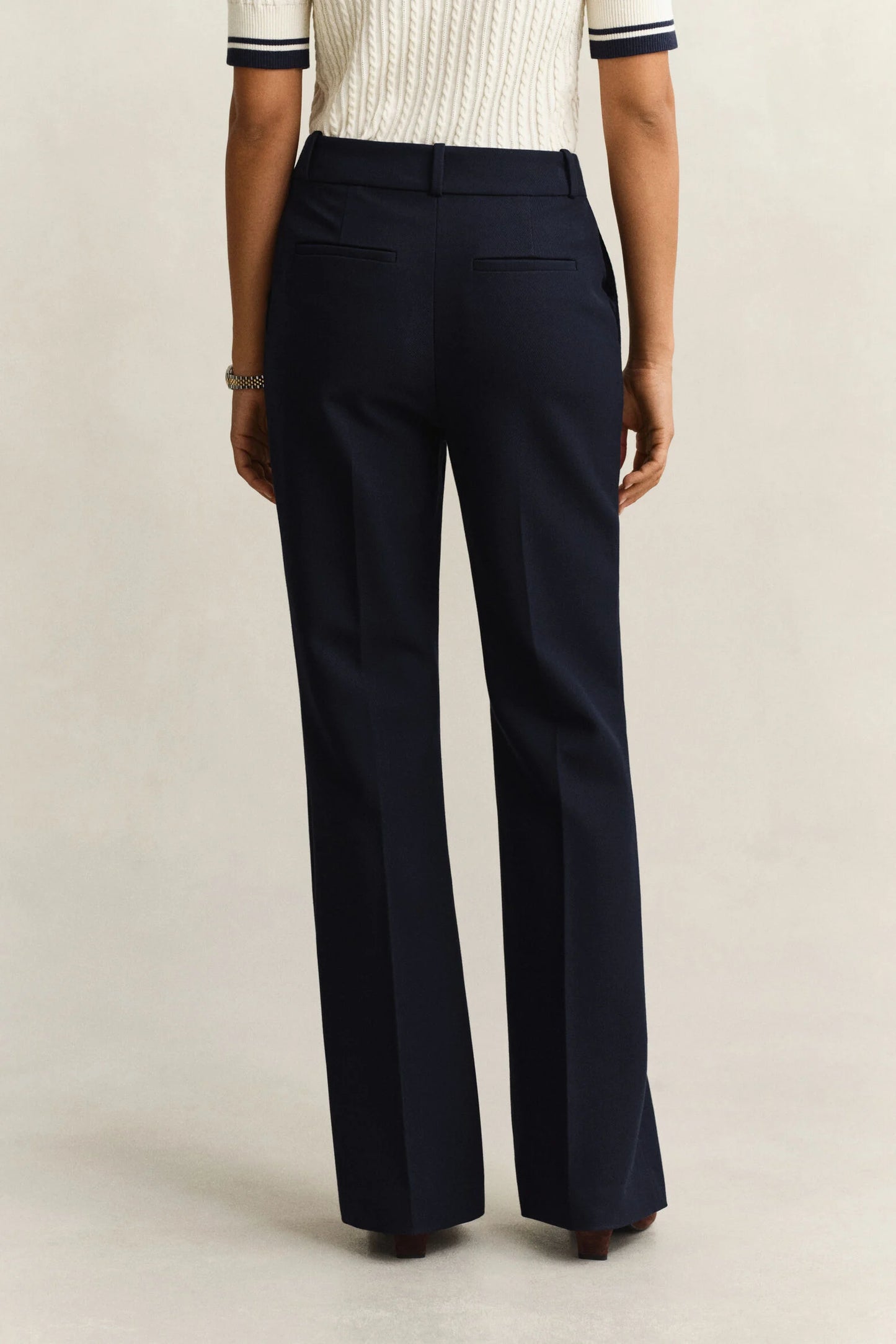 Slim Flare Nautical Pants