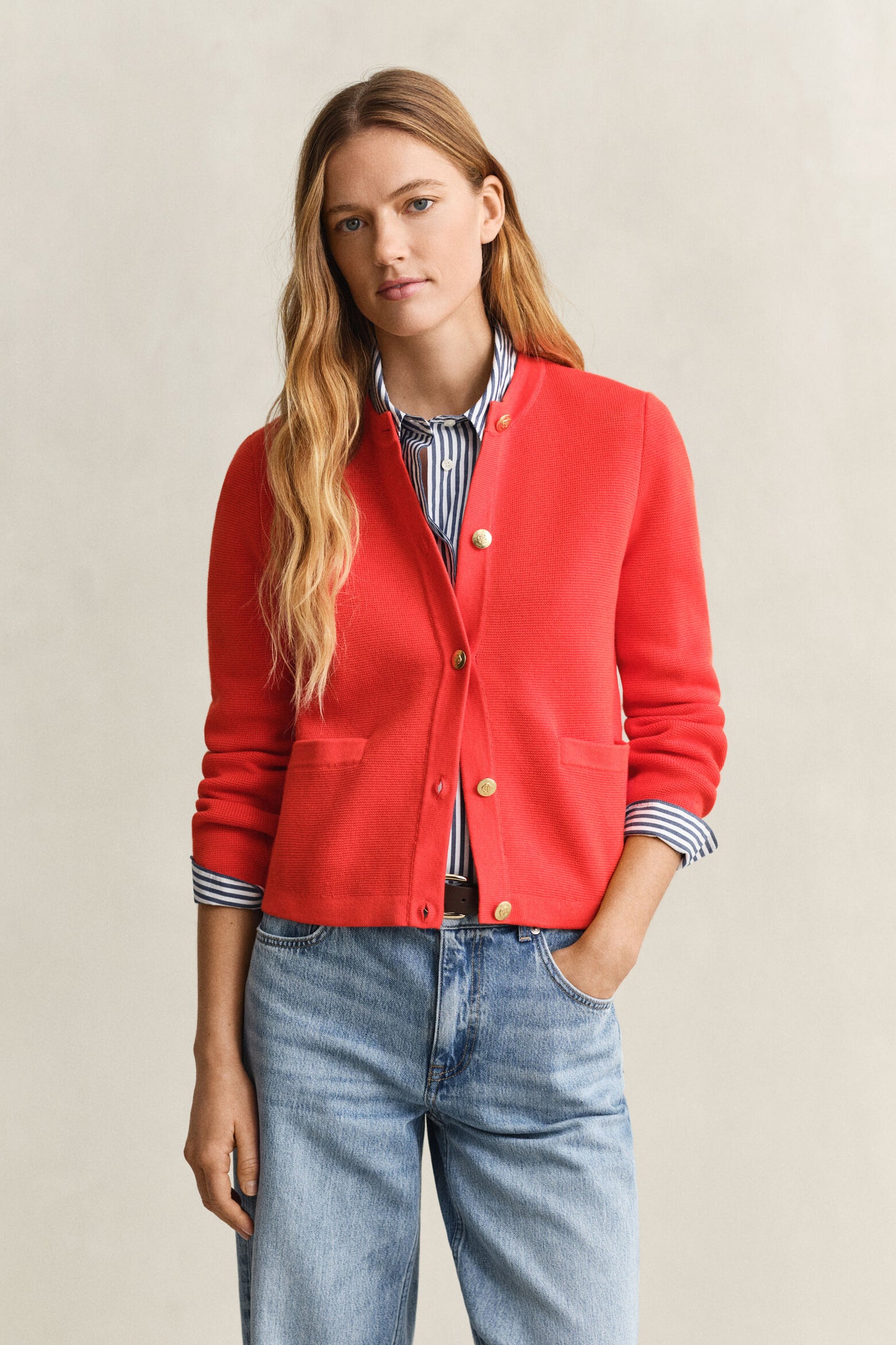 Cotton Knit Jacket