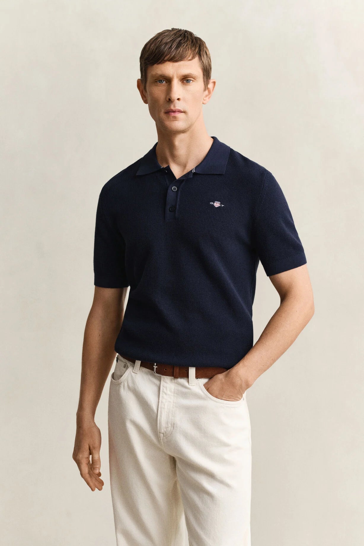 Micro Textured Cotton SS Polo