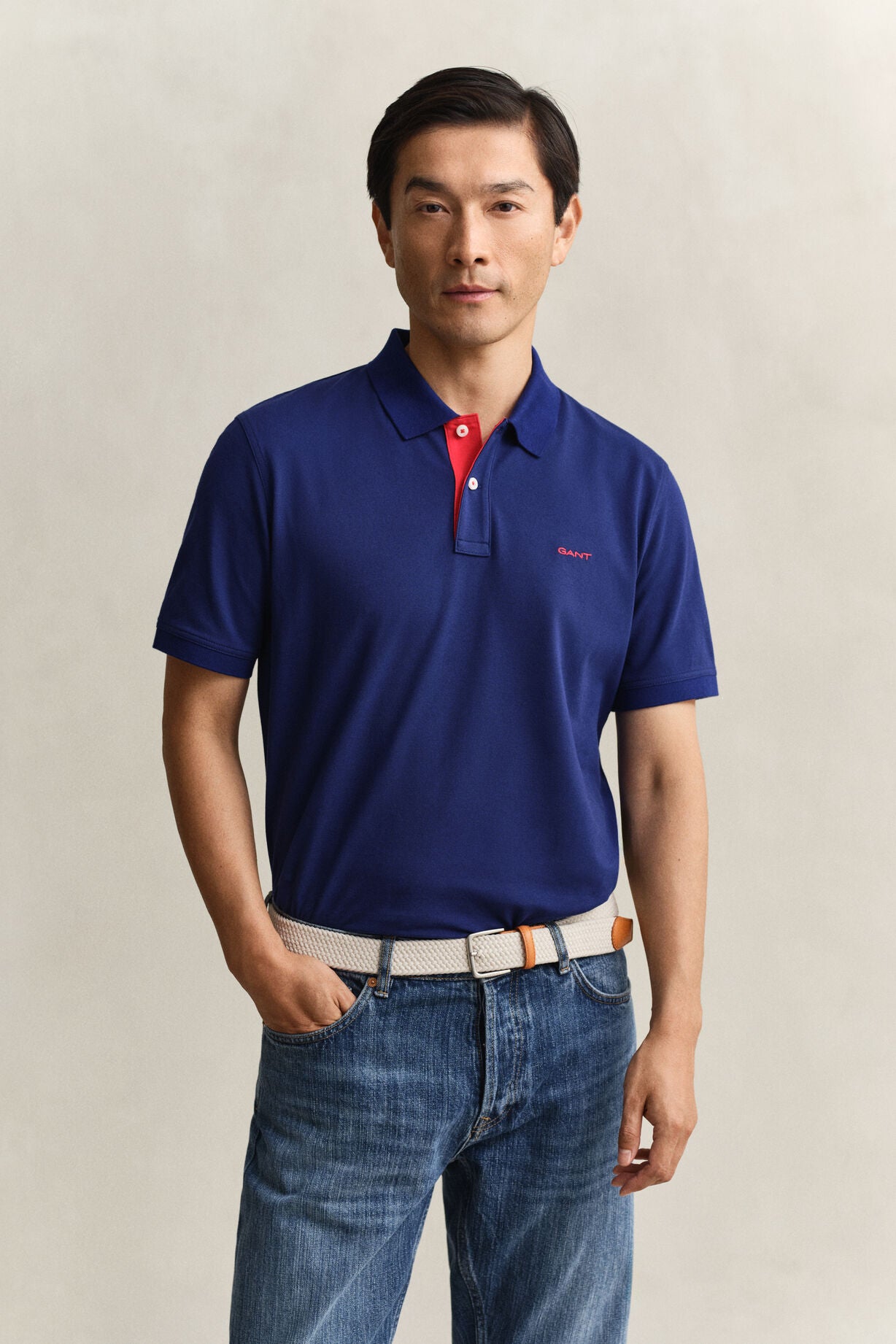 Regular Contrast Pique Short sleeve Polo