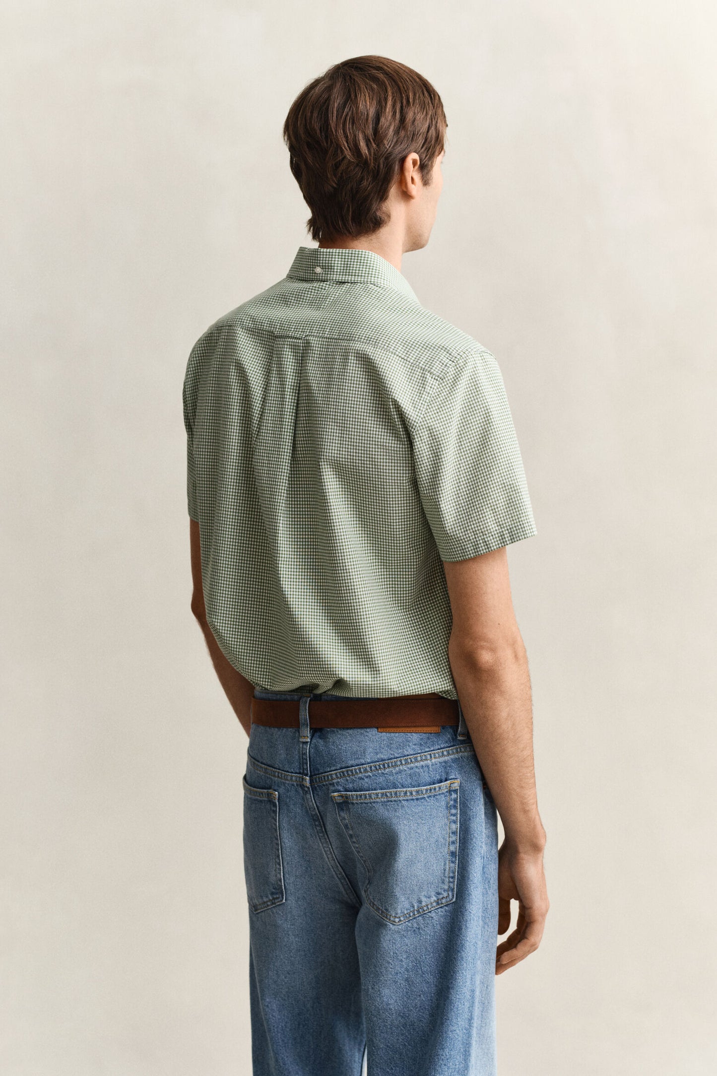 Regular Classic Poplin Gingh SS Shirt