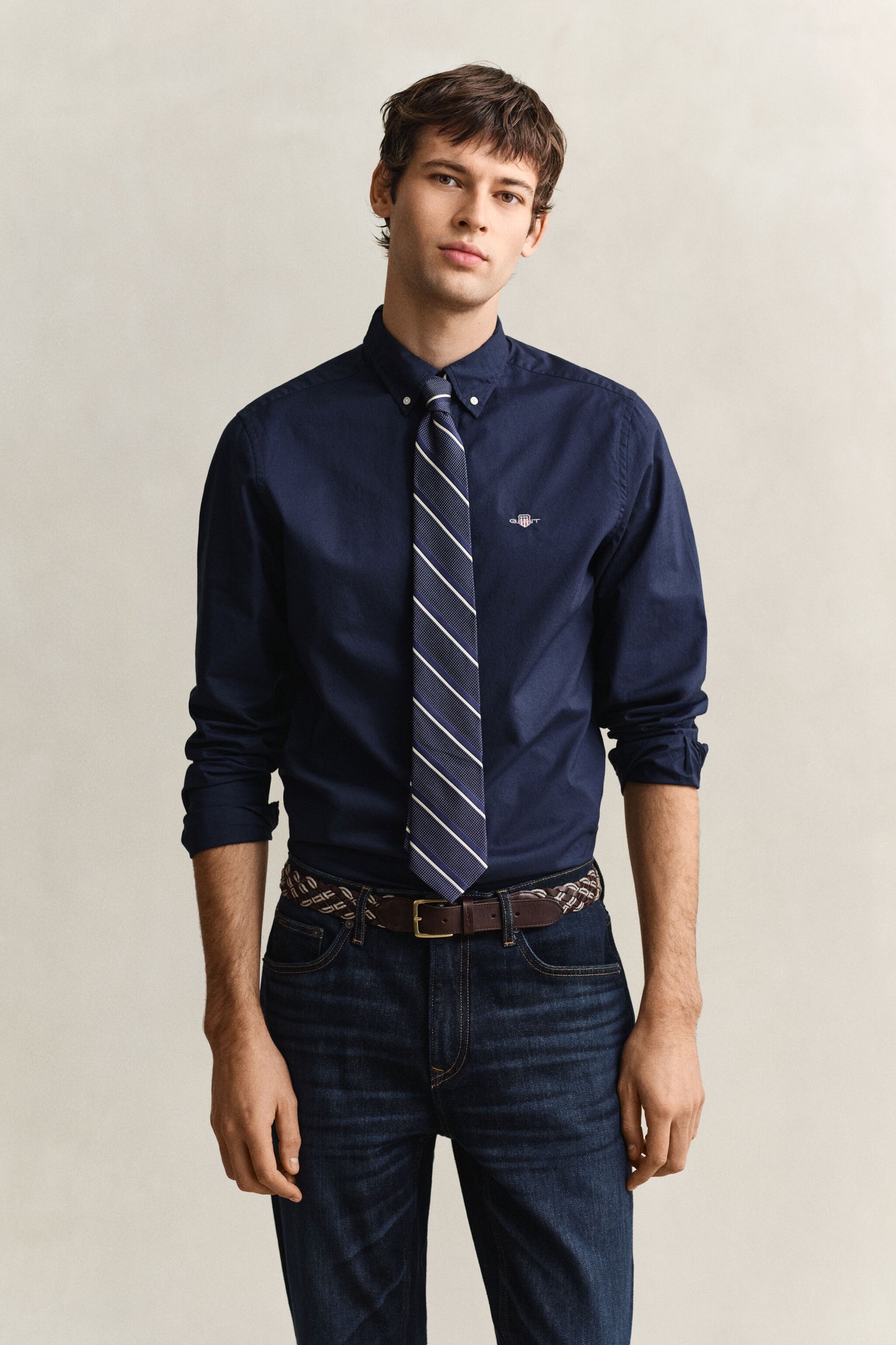 Slim Fit Pinpoint Oxford Shirt