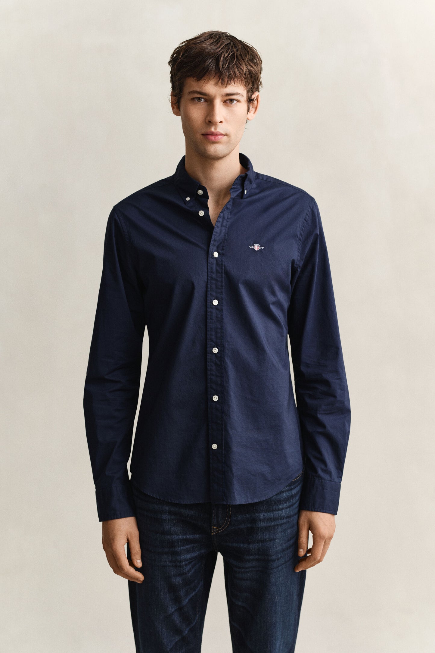 Slim Fit Pinpoint Oxford Shirt