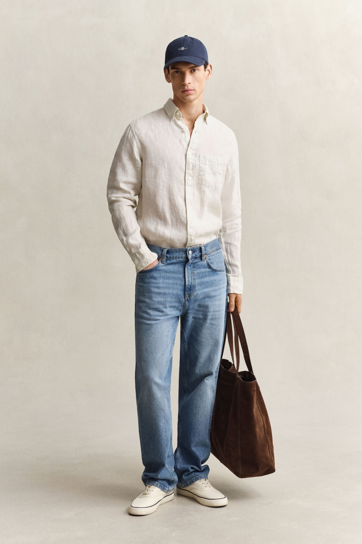 Regular Gmnt Dyed Linen Shirt