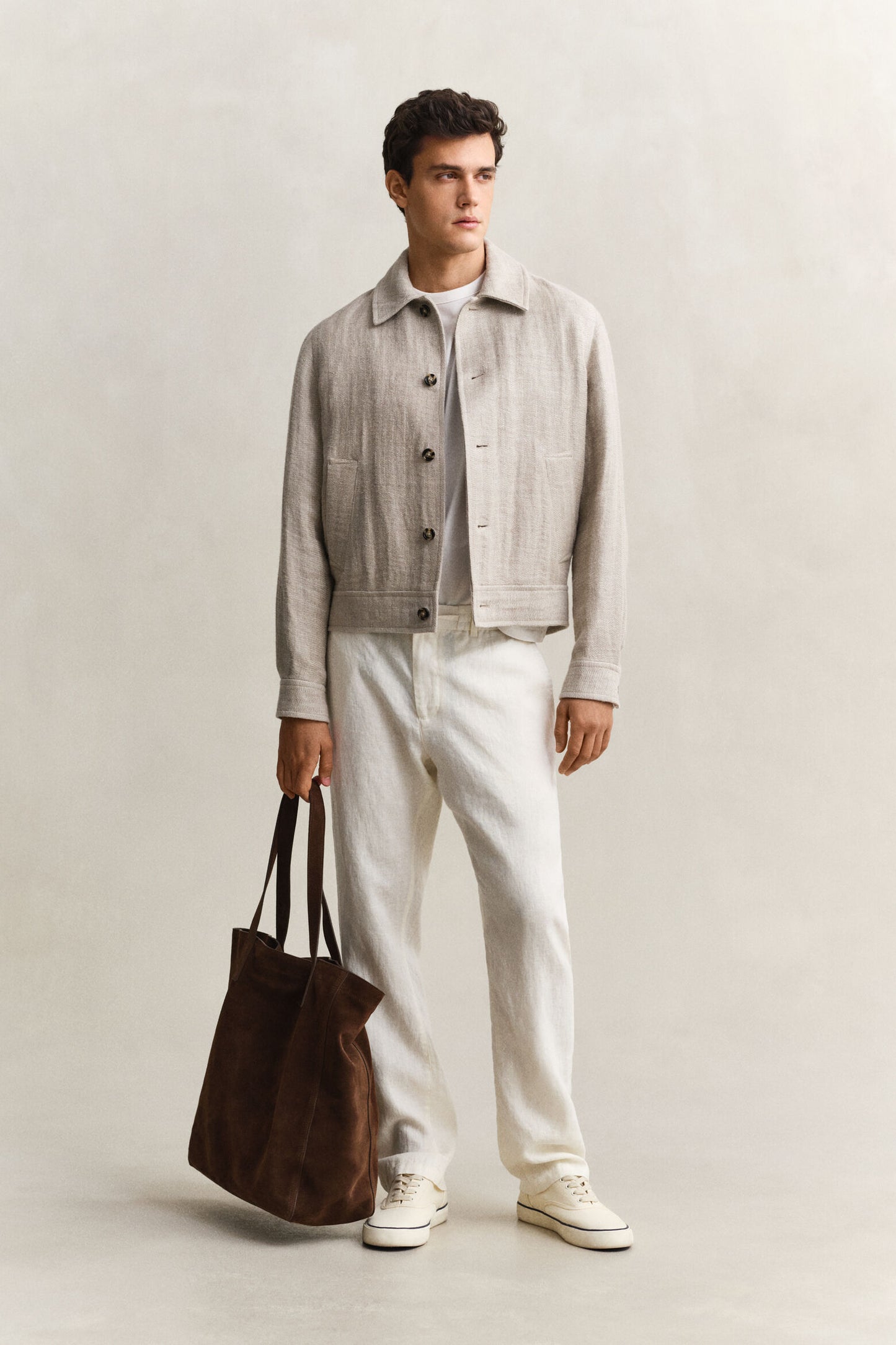 Regular Fit Linen Drawstring Pants