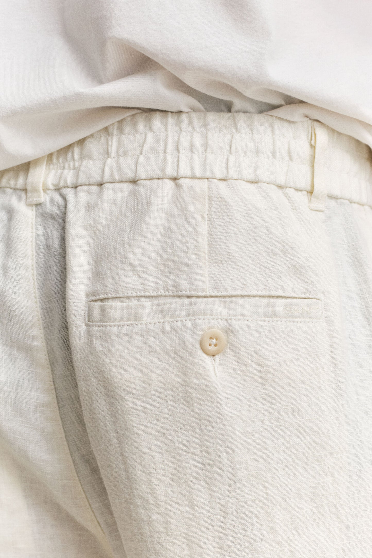 Regular Fit Linen Drawstring Pants