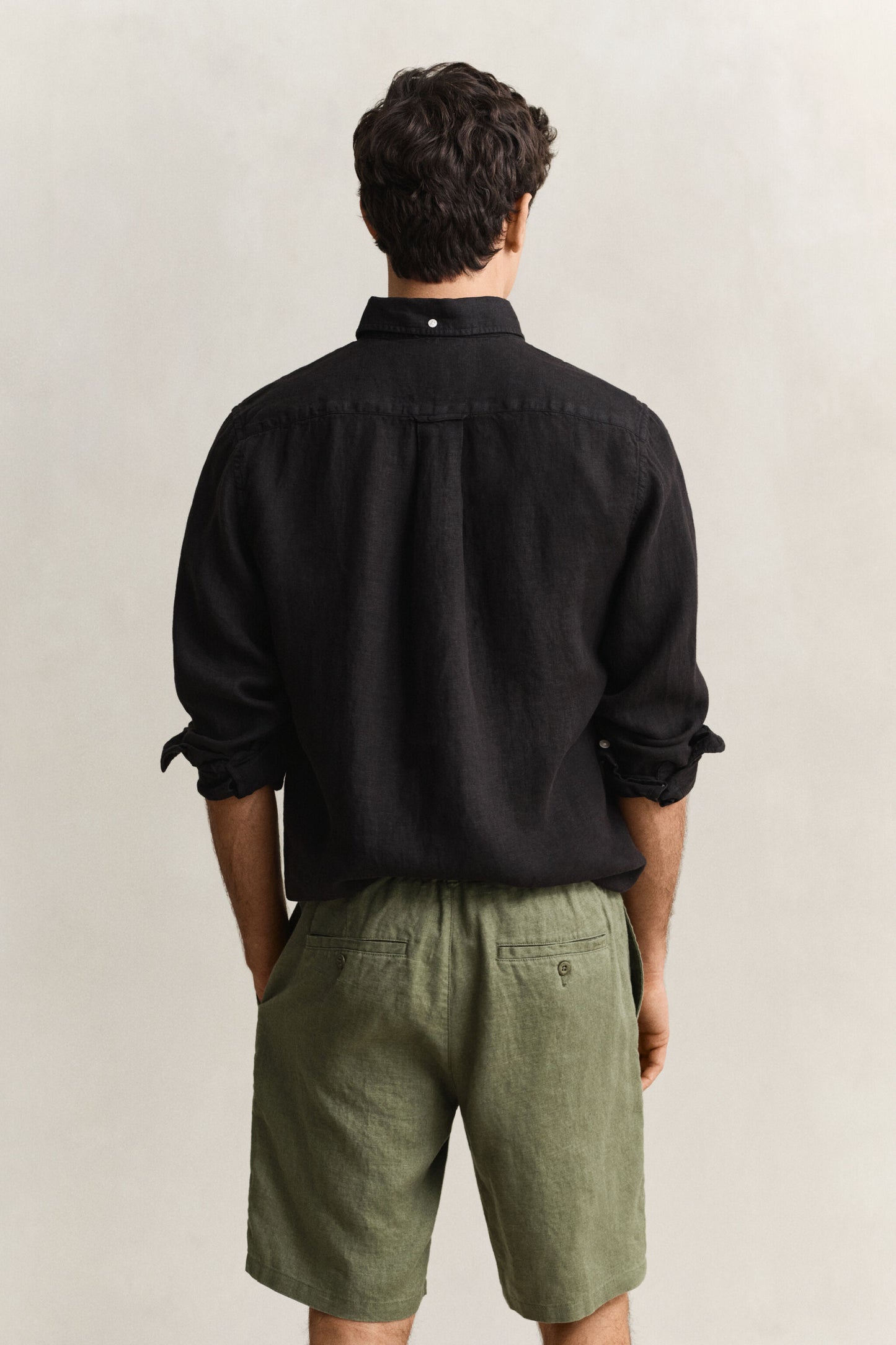 Regular Garment Dyed Linen Shirt