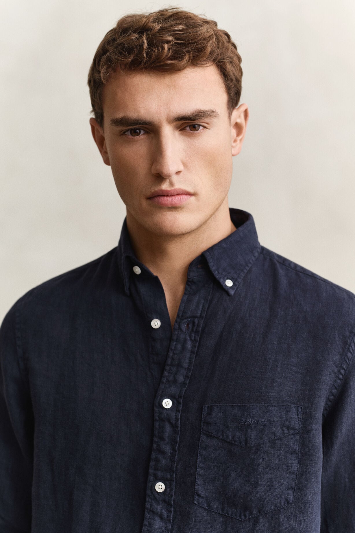 Regular Gmnt Dyed Linen Shirt