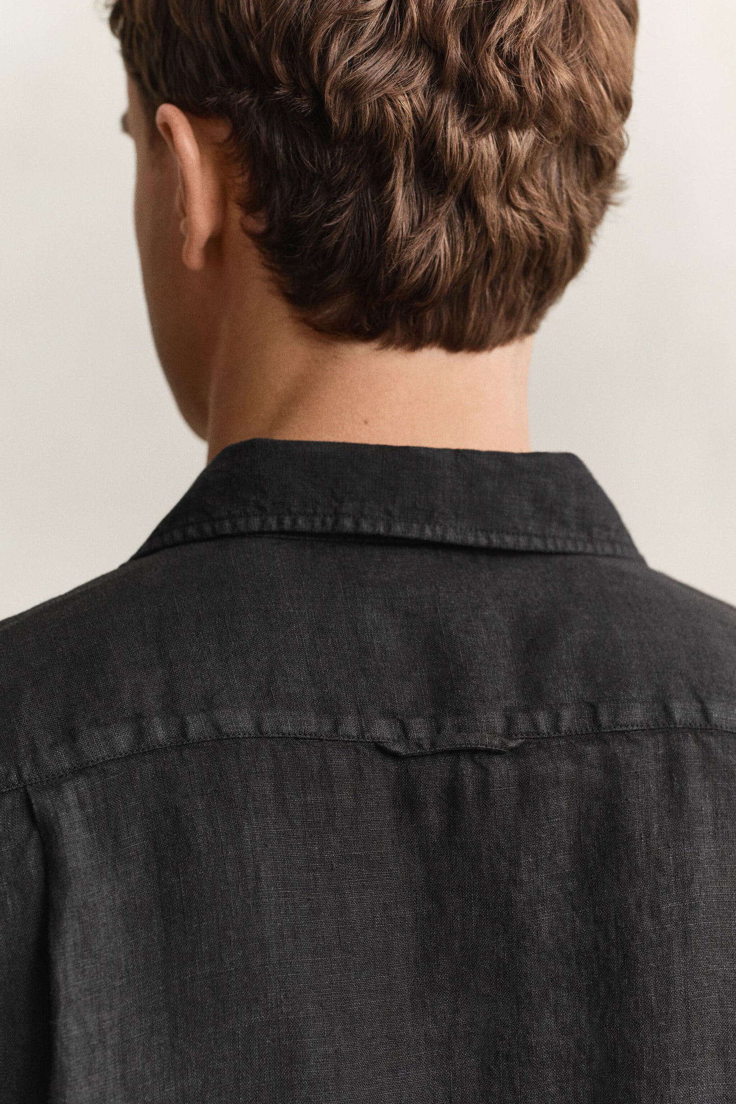Regular Garment Dyed Linen Short Sleeve Camp Shirt