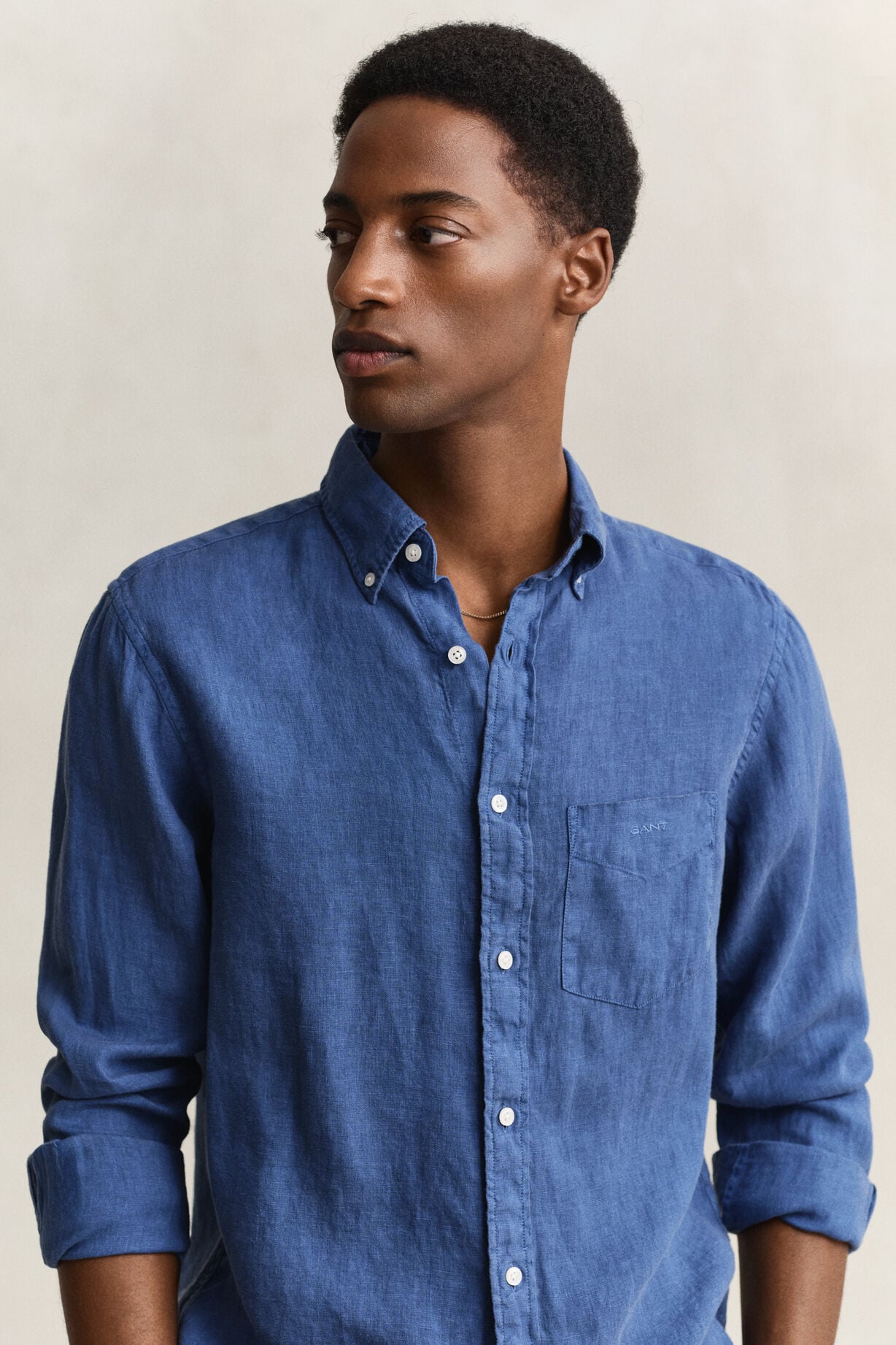 Regular Gmnt Dyed Linen Shirt