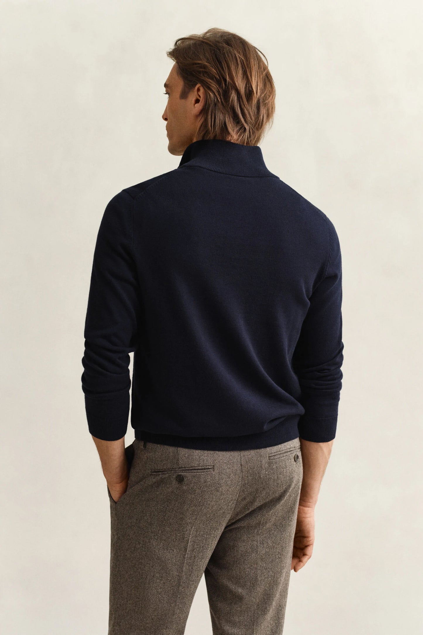 Classic Cotton Half Zip Sweater