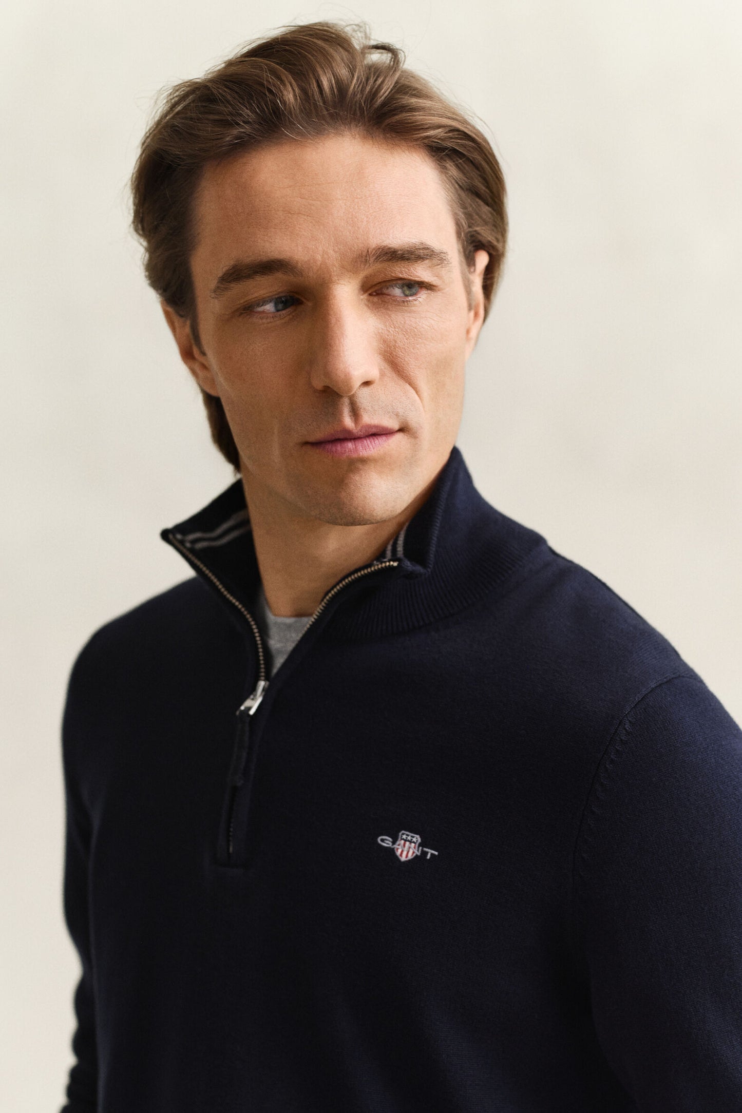Classic Cotton Half Zip Sweater