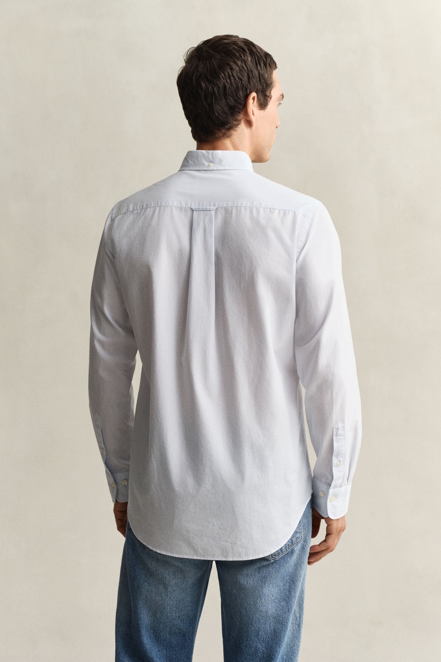 Regular Fit  Classic Banker Stripe Poplin Shirt