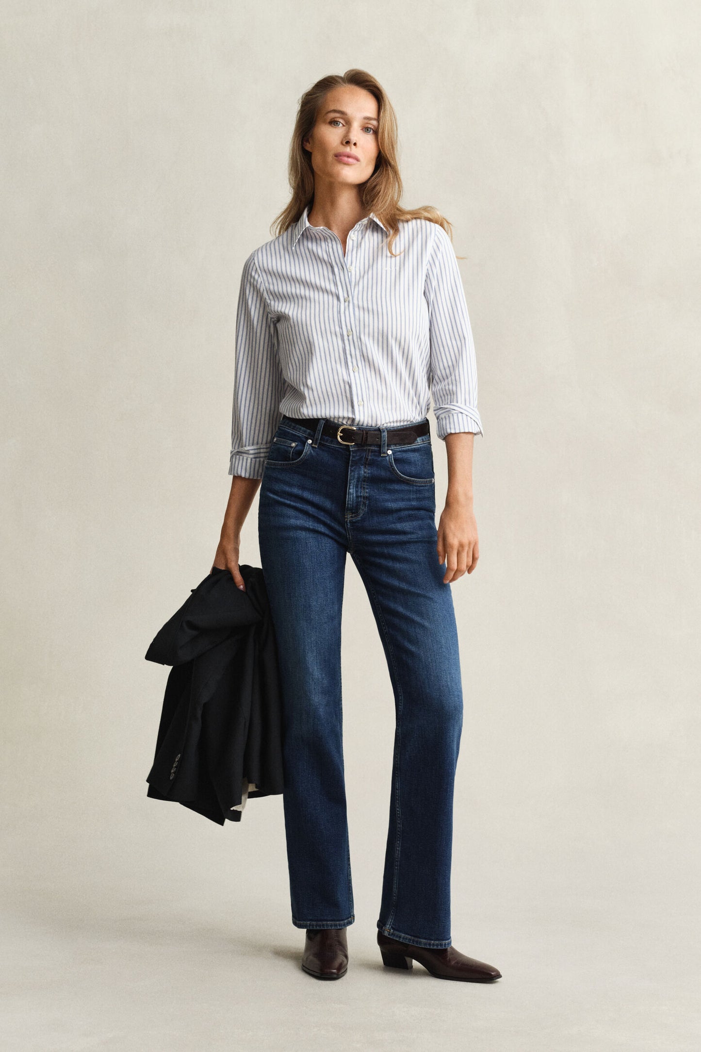 Regular Fit Classic Poplin Striped Shirt