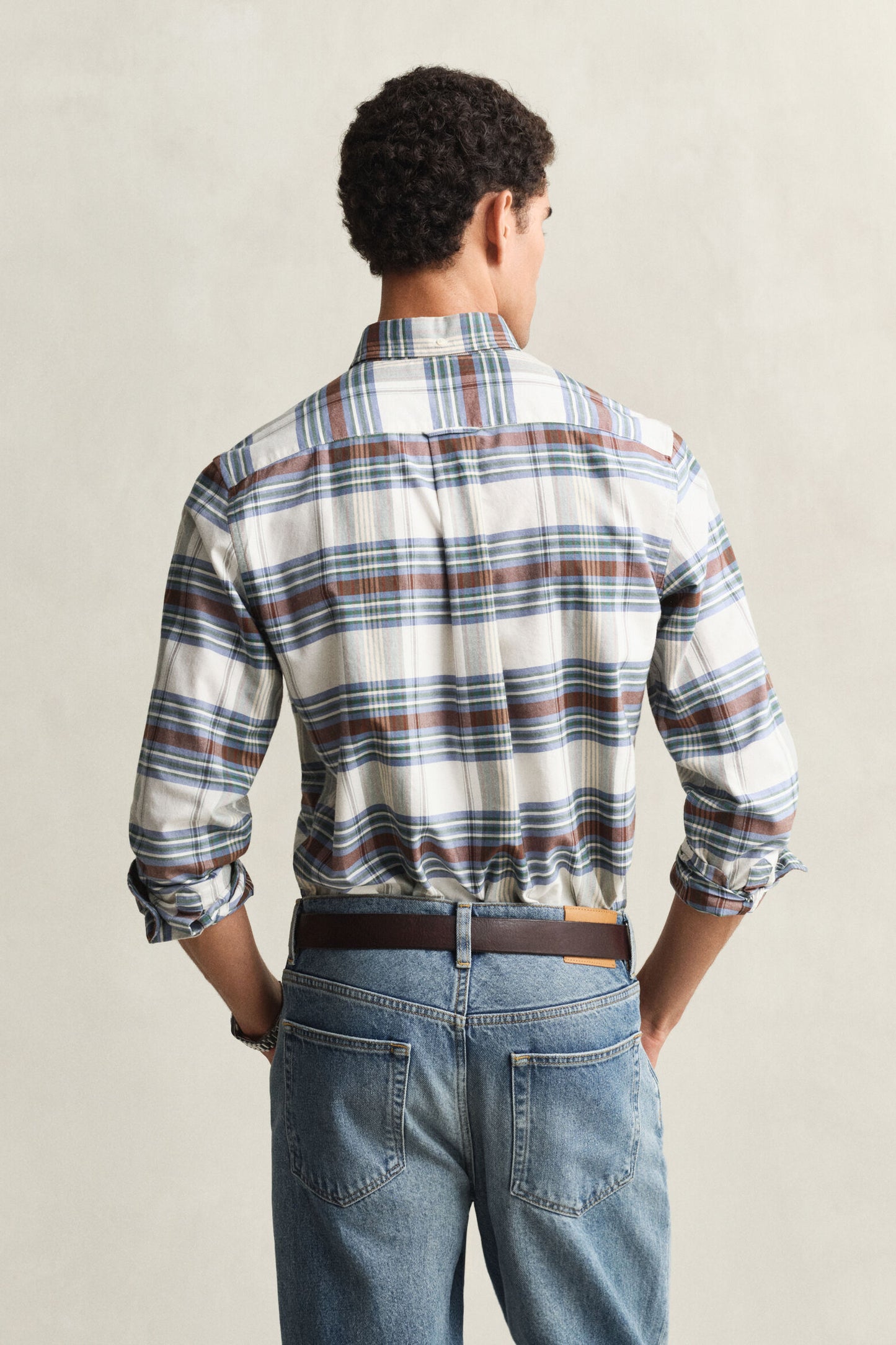 Regular Poplin Fil A Fil Stripe Shirt