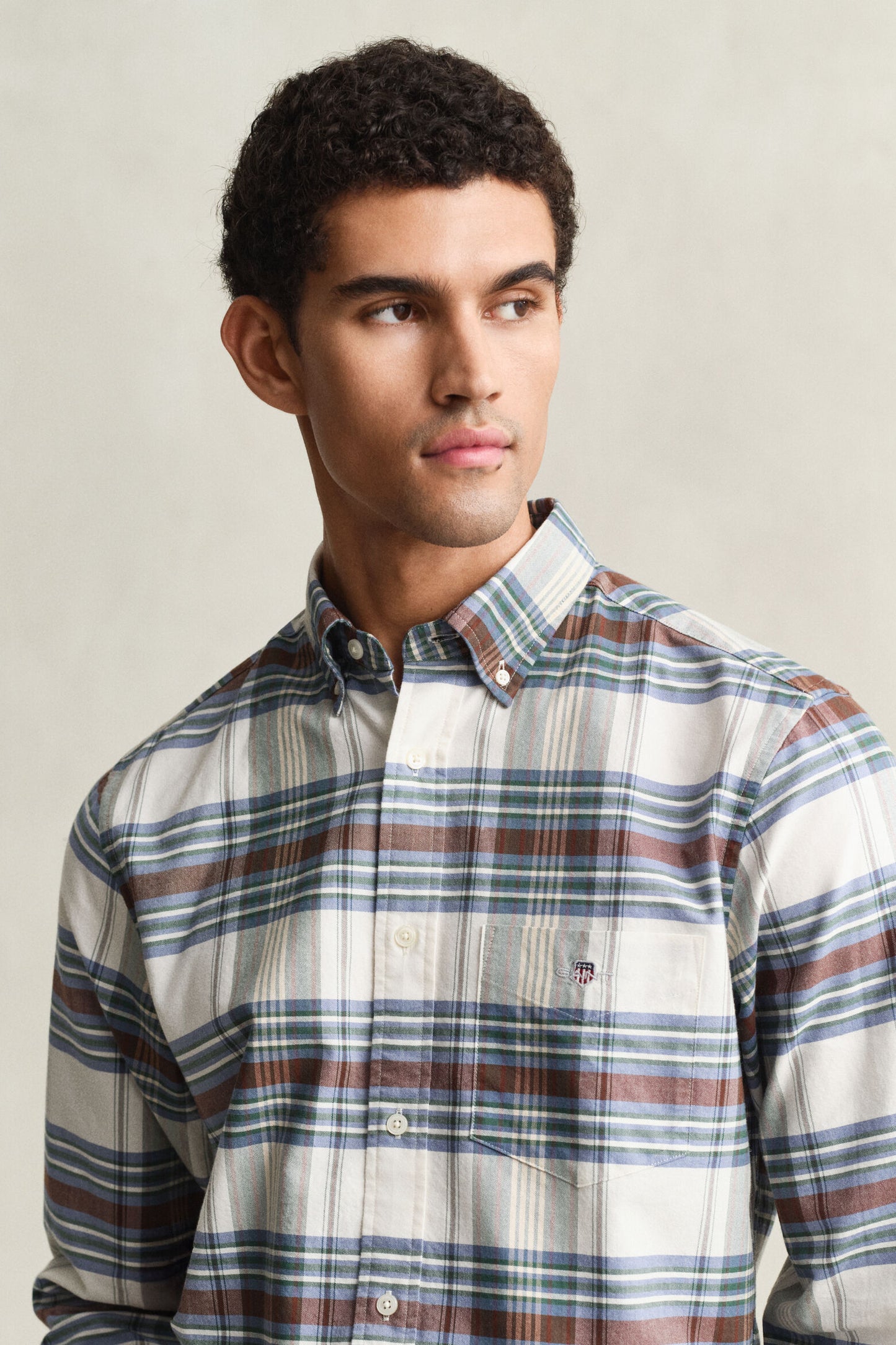 Regular Poplin Fil A Fil Stripe Shirt