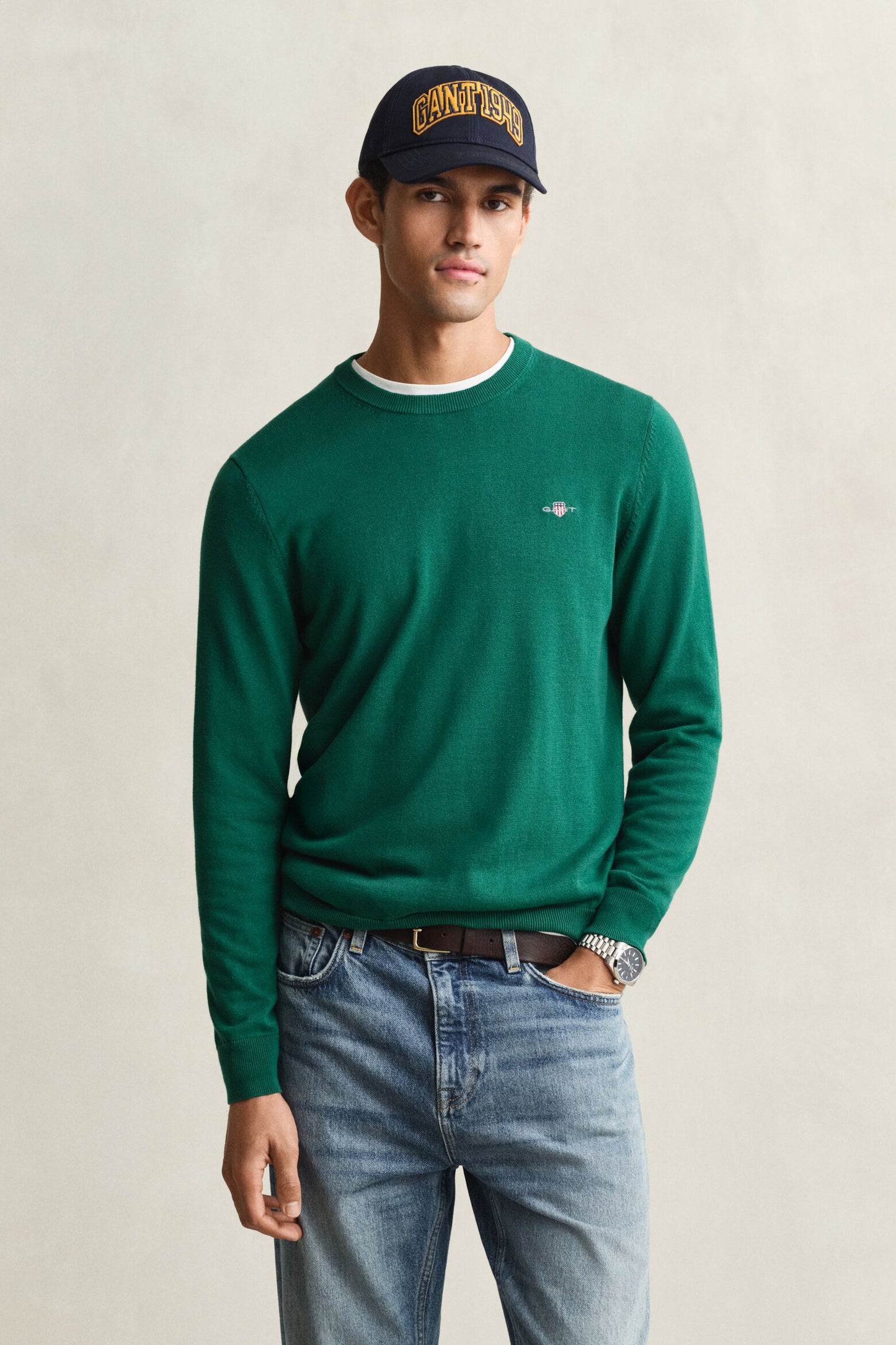 Classic Cotton Crewneck Sweater