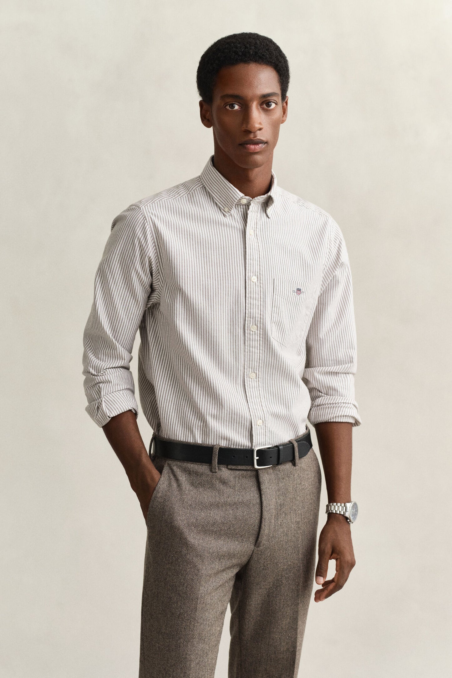 Regular Classic Poplin Stripe Shirt